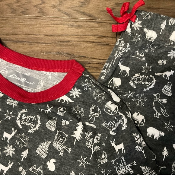 BUNDLE 3 Pc Set Boys Sz 10-12 Christmas PJs Set Robe Bundle - Picture 4 of 9